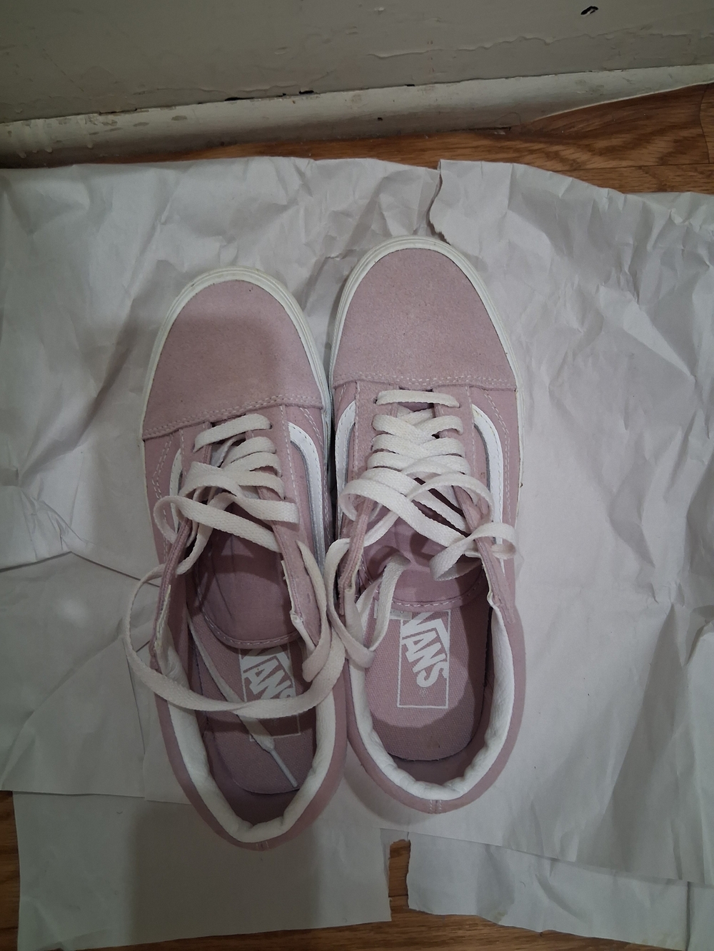 Vans Womens Old Skool Stacked Lavender Canvas & Suede Sneakers 8.5